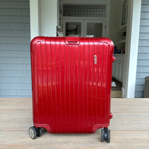 RIMOWA Other Rimowa Carry On Red Polycarbonate Luggage Poshmark
